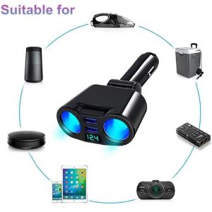 Senior-Chargeur Allume Cigare 2 Usb 1Pd, Adaptateur R&eacute;partiteur 12V/24V, Pr Usb Allume Cigare Pour Gps/Dash Cam/T&eacute;l&eacute;phone/Cam&eacute;ra[L776] - Neuf