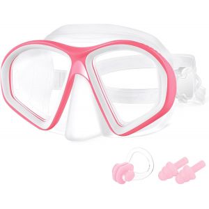 Lunettes De Natation Enfant,Lunettes De Natation Enfants Antibuée Anti-Fuite Protection Uv Réglables Vision 180°,Grand Cadre Lunettes De Natation Vision Large Pour Enfants 4-12 Ans.[T640] - Neuf