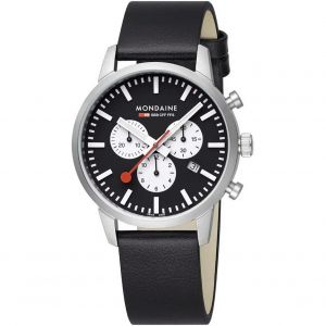 Mens Watch Mondaine Msd.41420.Lbv, Quartz, 41mm, 5atm - Neuf