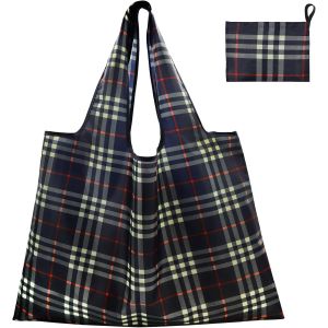 TIANYI-Sac Pliable Courses Poche GrandeSac &agrave; Provisions Cabas R&eacute;utilisable, Sac Shopping Pliable Pochette Tissu, Sac Grocery Bandouli&egrave;re Ecologique pour Ext&eacute;rieur Voyage, 56 X 67 cm - Neuf