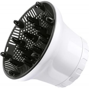 Diffuseur De Cheveux Universel, Diffuseur R&eacute;glable Pour S&egrave;che-Cheveux Avec Buse De Diam&egrave;tre De 4 Cm &Agrave; 7 Cm, Diffuseur Professionnel Pour S&egrave;che-Cheveux Naturel, Boucl&eacute;s, Ondul&eacute;s, Blanc - Neuf