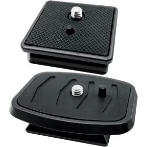 Lot De 2 Plaques &Agrave; D&eacute;gagement Rapide Pour Tr&eacute;pied 41 Mm Et 43 Mm,Noir,Adaptateur De Montage D'appareil Photo,Compatible Avec Support De Tr&eacute;pied Ambico,Sunpak,Kalimar,Zomei - Neuf