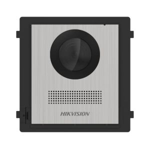 Station d'Interphone Vid&eacute;o Hikvision 2MP PoE Encastr&eacute;e IP65 - DS-KD8003-IME1(B)/NS - Neuf