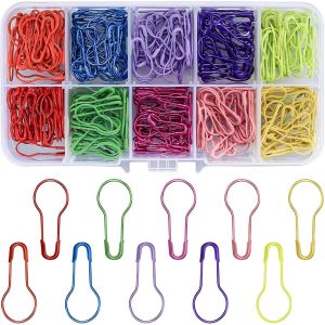 Mevronisshop-Lot De 300 Broches Poire - 10 Couleurs - Calabash, Citrouille, Poire - &Eacute;pingles &Agrave; Nourrice - Marqueurs De Maille - Pour V&ecirc;tements, Tricot, Bricolage - Neuf