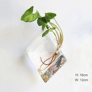 Vase À Fleurs En Verre Suspendu Au Mur,Terrarium Mural Pour Aquarium,Conteneur De Fleurs,Pots De Jardinière,Décoration De Jardin De Maison.5. - Neuf