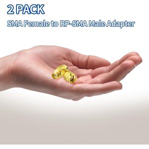 Adaptateur De M&acirc;le Rp-Sma &Agrave; Femelle Sma Connecteur Coaxial Rf Antenne Pour Contr&ocirc;leur Drones Fpv Routeur Wi-Fi Adaptateur De Carte R&eacute;seau Pcie Cam&eacute;ra De S&eacute;curit&eacute; Sentier Jeu Cellulaire 4g Lte - Neuf
