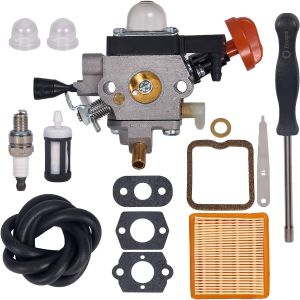 Kit Carburateur FS91 FS 91 R Taille Haie Filtre a Air pour STIHL FS91R FS91 FC91 FS111 FC111 KM91R KM111R HT102 FC96 Taille Haie Debroussailleuse 4180 120 0615 4180 141 0300 Filtre a Air - Neuf