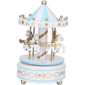 Bo&icirc;te &agrave; musique carrousel bo&icirc;te &agrave; musique carrousel cadeau No&euml;l mariage anniversaire cadeau d&eacute;coration - Neuf