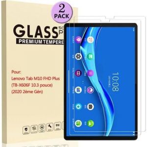 [2 Pièces] Protection Ecran Pour Lenovo Tab M10 Fhd Plus Tb-X606f Verre Trempé Tablette Film De Protecteur - Neuf