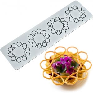 Ayuhr-Moule En Silicone En Dentelle Creuse 3d - Pour Décoration De Gâteaux - Pour Décoration De Gâteaux - Motif Floral - 27 X 7,6 X 0,3 Cm - Neuf