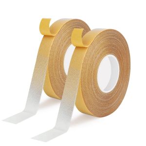 2 Rolls Ruban Adh&eacute;sif Double Face Robuste,15mm x 20m Double Face Extra Fort Transparent Ruban Adh&eacute;sif Puissant Ruban Multifonctionnel Sans Traces Pour les Tapis,les Sols,les Murs (2 Rolls) - Neuf