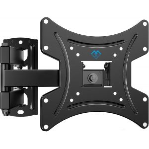 MEVRONISSHOP-Support Mural TV pour &Eacute;crans & Monitors 13-42 Pouces LED LCD, Inclinable et Orientable Support TV avec Max VESA 200 x 200mm, Capacit&eacute; Max de 20kg - Neuf