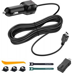 Ongi-Chargeur De Voiture Pour Caméra Embarquée,Interface Micro Usb Et Mini Usb,Enregistreur De Conduite,Cordon D'alimentation 3,5 M,12 V/24 V Vers Dc 5 V 2 A - Neuf