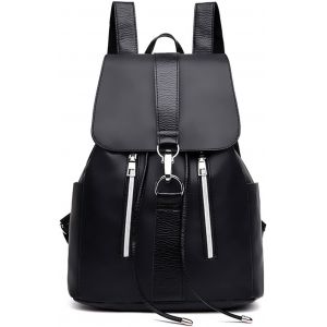 RFCBC-Sac à Dos Femme Antivol Imperméable en Nylon - Mini Sac à Main Portés Dos Fille - Sac d'École en Cuir PU Décontracté Mode pour Ordinateur Portable et Voyage - Neuf