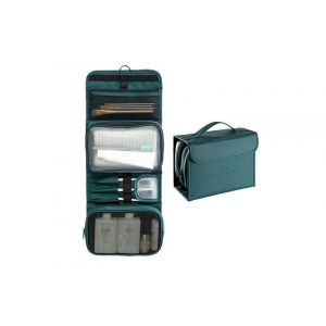 Trousse de toilette imperm&eacute;able en cuir synth&eacute;tique - Vert - Organiseur &agrave; suspendre pour voyage - Neuf