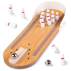 Mini Jeu De Bowling Avec 10 Quilles, Jouet &Eacute;ducatif Pour Parents Et Enfants - Neuf