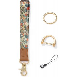 CAUC-Lani&egrave;re de Poignet, Porte-cl&eacute;s Lani&egrave;re, Cordon de Poignet Cordons pour Cl&eacute;s Dragonne de Lani&egrave;re Avec Anneau en M&eacute;tal et Boucle D Petit Cordon pour Voiture Cl&eacute; ID Badge Carte - Neuf