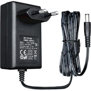 acdsgd-Adaptateur d'alimentation 12 V 1 A 12 W 1,8 m de Long, Adaptateur de Commutation CA CC (entr&eacute;e 100-240 V, Sortie 12 V 1 A), Prise de transformateur &agrave; Montage Mural CC 5,5 x 2,1 mm, homologu&eacute; CE - Neuf