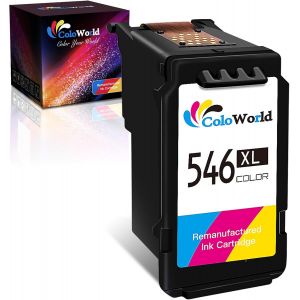 ERYI-Reconditionné 546 Xl Cartouches D'Encre Remplacement Pour Canon Cl-546 Xl Pour Canon Pixma Ts3150 Ts3151 Ts205 Ts305 Mg2555S Mg3050 Mg2550 Mg2550S Mx495 Tr4550 Ip2850 Imprimantes (1 Couleur) - Neuf