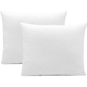 Trahoo-Set De 2 Coussins Décoratifs, Microfibre, 35x40 Cm, 180g, Blanc - Neuf