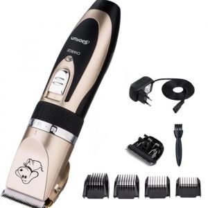 Tondeuse Électrique Rechargeable - Animaux - Chien - Argent Et Noir - Toilettage Facile - Design Moderne - Neuf