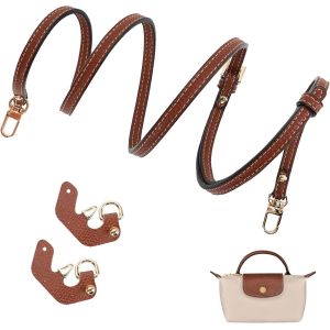 RFCBC-Bandouliere pour Sac Longchamp Mini, Cuir Réglable pour Sac a Main, Anse pour Long Champ Femme Pliage - Neuf