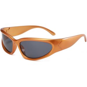 Lunette De Soleil Homme Enveloppantes Femmes-Sport Moda Protection Uv400 V&eacute;lo Vintage R&eacute;tro Lunettes - Neuf