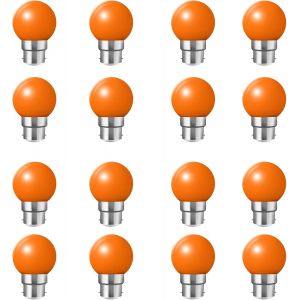 Sjzg-Ampoule Led Couleur B22 2w &Eacute;quivalente 20w 240lm Ac 220v-240v B22 Ba&iuml;onnette Ampoules Guirlande Couleur Led Ampoules Multicolore Pour Maison Bar F&ecirc;te D&eacute;coration D'ambiance - Lot De 16 - Neuf