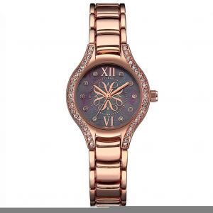 Crrju &Agrave; La Mode Femmes M&eacute;tal &Eacute;tanche Quartz Montre Bracelet R&eacute;glable Accessoire (Rose Rouge) - Neuf