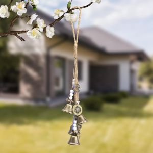 Mevronisshop-Carillon &Agrave; Vent De Jardin En Forme De Cloches De Sorci&egrave;re Carillon &Agrave; Vent En M&eacute;tal Pour Utilisation Int&eacute;rieure Et Ext&eacute;rieure Cloche De B&eacute;n&eacute;diction Faite &Agrave; La Main - Neuf