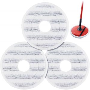 KALANKA-Recharge en Microfibres pour Vileda Spin and Clean Mop,3 Remplacement lavables et réutilisables pour la tête de mop,Recharge Compatible avec Le Tampon de Remplacement du Vileda Spin Clean Mop - Neuf