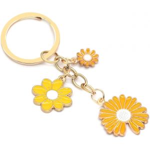 KAL-Porte-Cl&eacute;s Pour Femme, Joli Pendentif Marguerite Pour Sac &Agrave; Main, Sac &Agrave; Main, Sac &Agrave; Main, Sac &Agrave; Main - Neuf