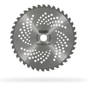 KALANKA-GREENSTAR - Lame 40 Dents Pour Débrousailleuse - Dents à Pointe Carbure - Largeur de Coupe : 255 mm - Epaisseur 1,3 mm - Alésage 25,4 mm - Neuf