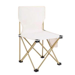 Petite Chaise Pliante D'ext&eacute;rieur Blanc Cr&egrave;me,Chaise De Pique-De Camping - Neuf