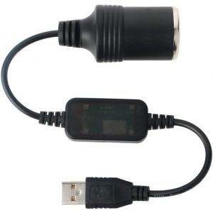 SJZG-Convertisseur De C&acirc;ble Usb A M&acirc;le Vers Allume-Cigare Femelle 12V, Voiture Femelle Convertisseur, Voiture Cigarette Allume Socket Pour Gps E-Chien - Neuf