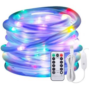 Lbgwp60-Lumières De Corde Menées, Lumières De Corde De 10m Alimentées Par Usb, Lumières De Tube De 100 Led Extérieures Avec 8 Modes, D'ip65 Fil De Cuivre De Fée Pour Des Décorations De Noël - Neuf