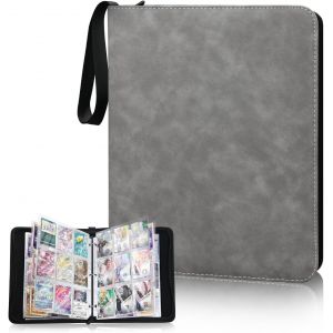 Mdy-900 Porchettes Classeur Cartes, 50 Pages Portfolio Carte Avec Fermeture Éclair, Pu Étanche Albums Pour Cartes À Collectionner, Card Saver Pour Jeux De Cartes, Tcg, Sports - Neuf