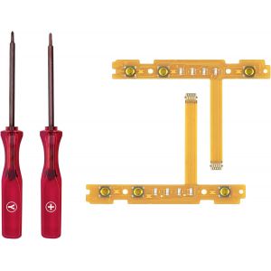 Bouton C&acirc;ble De Synchronisation Sl/Sr Avec Lot De 2 Tournevis Accessoires D'outils De R&eacute;paration Pour Commutateur Ns Switch / Switch Oled Joy-Con (Pas Pour Switch 2) - Neuf
