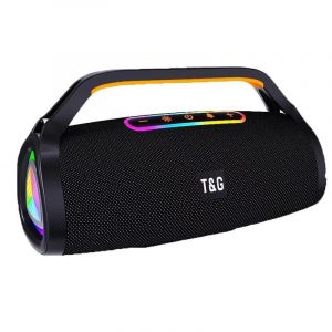 Enceinte Bluetooth Portable Sans Fil Avec Microphones Et Lumières LED Noir YONIS - Neuf