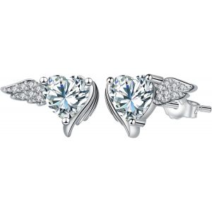 Boucles D'oreilles Pour Femme Argent Sterling 925 Boucles D'oreilles Élégant Clous D'oreilles Bijou Cadeau De Noël Anniversaire Pour Maman Femmes.[X2220] - Neuf