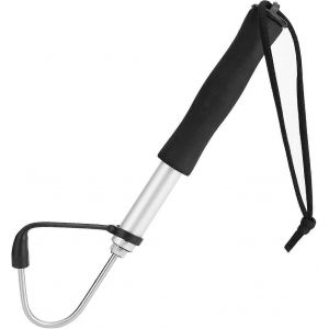 120 Cm T&eacute;lescopique De P&ecirc;che En Mer Gaffe Inox Lance Crochet Acier Mer T&eacute;lescopique P&ecirc;che En Alliage D'aluminium Lance Crochet P&ecirc;che En Plein Air Outil - Neuf