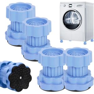 Lot De 4 Coussinets De R&eacute;glage Universels Pour Machine &Agrave; Laver, Amortisseur De Vibrations De Taille G&eacute;n&eacute;rale, Pour Machine &Agrave; Laver - Neuf