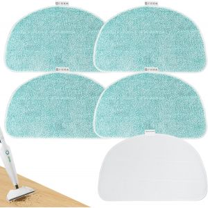 Pack of 5 Replacement Covers for CleanTenso Power 2.0 Steam Mop,Replacement Pads for Leifheit CleanTenso Power 2.0,Velcro Bottom Pad - Neuf