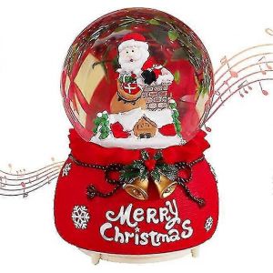 De no&euml;l la Neige Globe Lanterne Boule de l'Eau de Santa Claus Musique Lanterne Lanterne de No&euml;l Pour des Cadeaux Et de la D&eacute;coration de la Maison-ZZY - Neuf