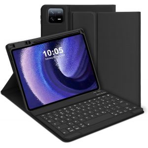 Coque Clavier pour Xiaomi Pad 6/6 Pro 11 Pouces 2023 AZERTY Clavier Bluetooth Magnétique Détachable pour Tablette Xiaomi Pad 6/6 Pro - Neuf