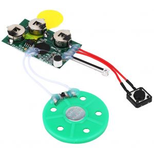 Module de carte de voeux enregistrable DIY de 4 minutes, capteur de lumiere, puce d'enregistrement vocal et sonore (lecture en boucle) - Neuf