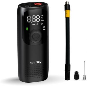 Gonfleur de pneu &iquest; Compresseur d'air portable &iquest; Pompe &agrave; air pour pneus de voiture &iquest; Gonflage rapide &iquest; Pompe intelligente pour voiture, moto, v&eacute;lo, balles et plus encore - Neuf