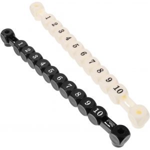 acdsgd-Lot de 2 compteurs de buts de baby-foot - Compteur de points - Indicateur pour chaque jeu de baby-foot - Pour scoring en noir et noir - Num&eacute;rot&eacute; de 1 &agrave; 10 - Neuf