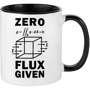 Eryi-Tasse En Céramique Colorée Pour Enseignants - Nerd - Zero Flux Given Gauss Law - Physique - Science - Anniversaire, Fin De Trimestre, Remerciements - 325 Ml - Intérieur En Céramique Colorée (Noi - Neuf