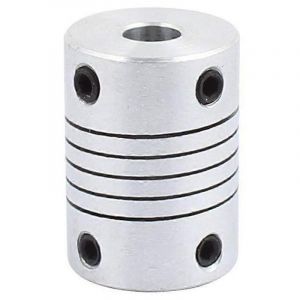 Accouplement d'arbre de 6 mm à 8 mm Longueur de 25 mm Alliage d'aluminium de 18 mm de diamètre - Neuf